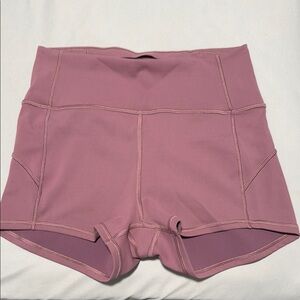 Women's Mauve High-Waisted Shorts